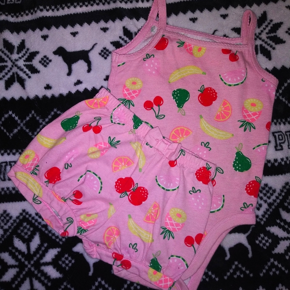 Matching spaghetti strap outfit